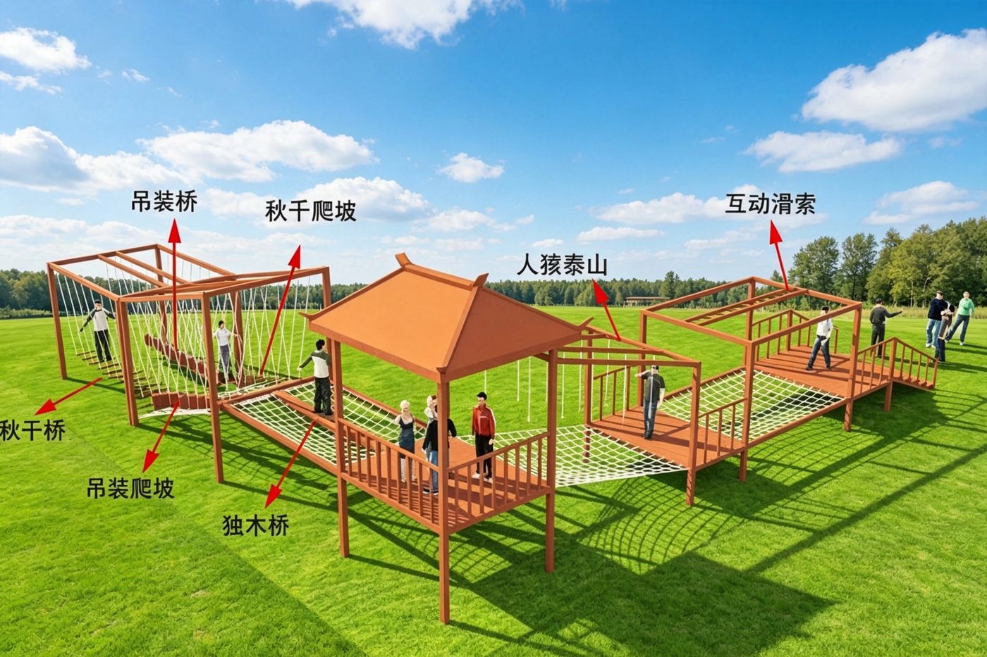 统一背景木质拓展项目图六